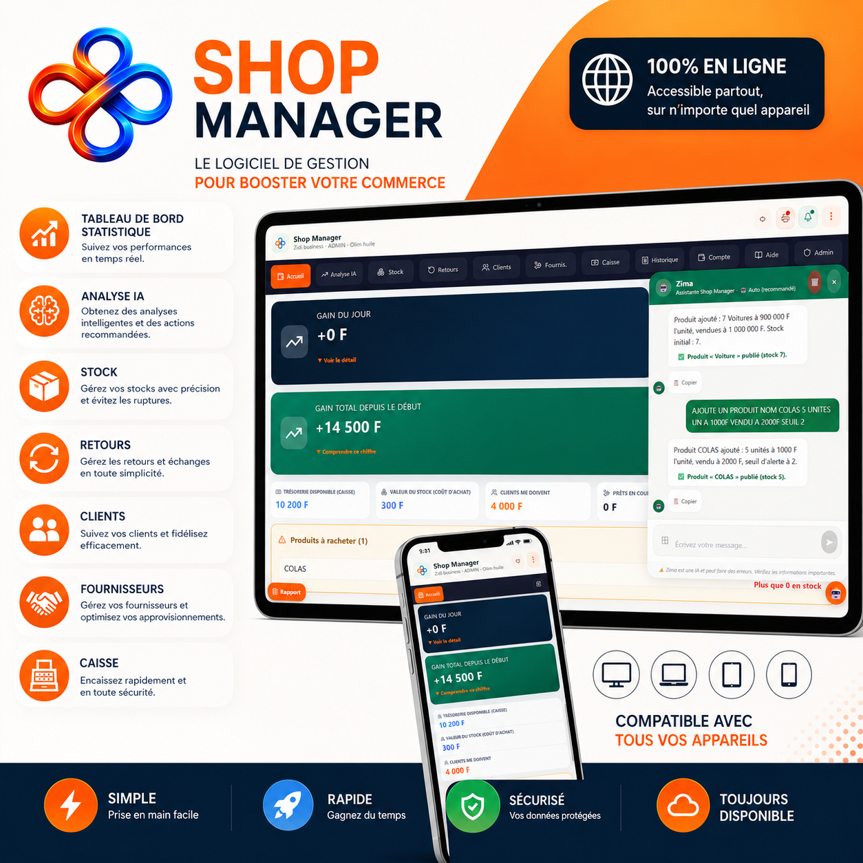 Interface Shop Manager